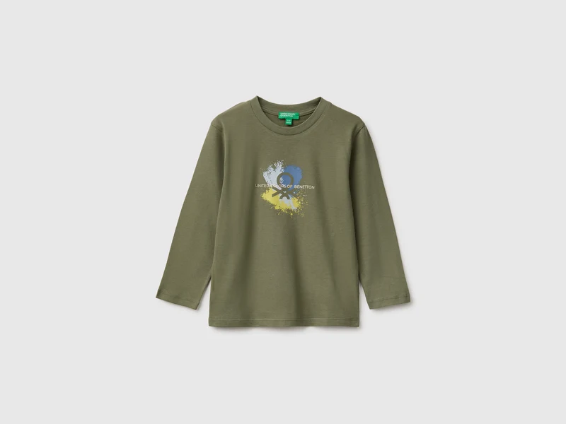 T-shirt manica lunga con stampa
