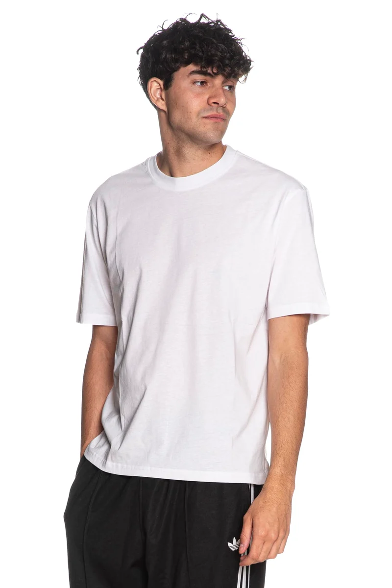 T Shirt Pyke Studio Basic Crew Da Uomo Bianca