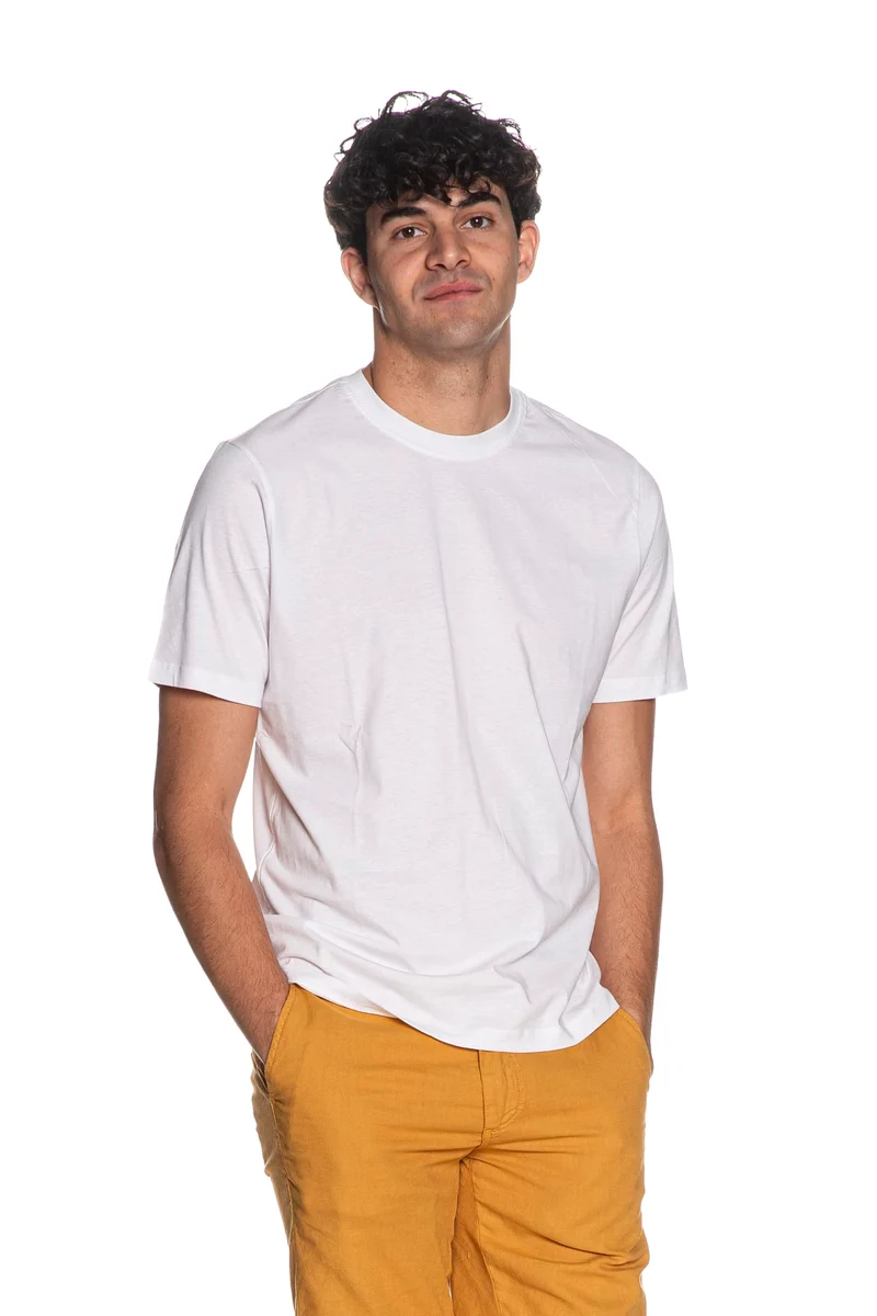 T Shirt Pyke Studio Basic Da Uomo Bianca