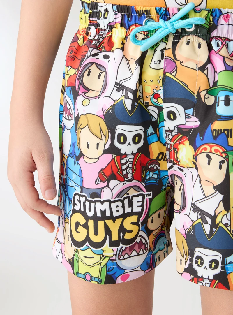 Costume mare con stampa Stumble Guys