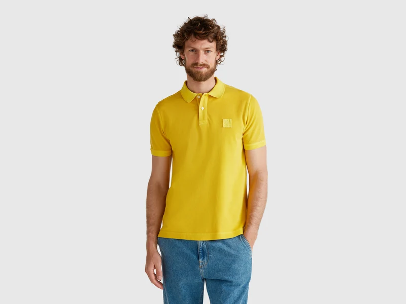 Polo gialla regular fit