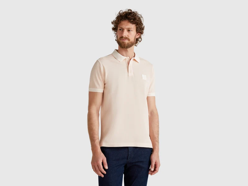 Polo rosa cipria regular fit