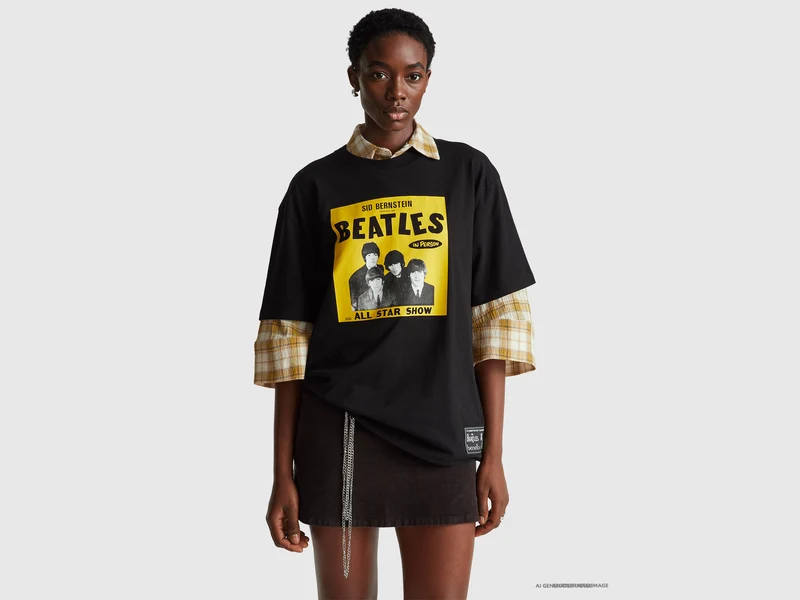 T-shirt The Beatles in cotone