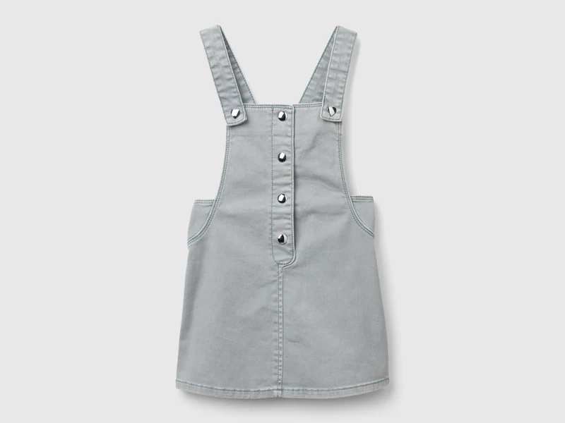 Vestito salopette in cotone stretch
