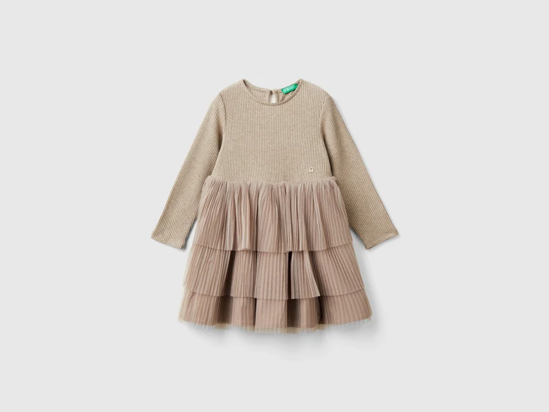 Abito con gonna in tulle