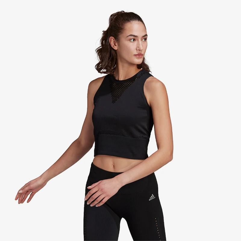 Crop Top adidas Donna Run Fast Aeroknit