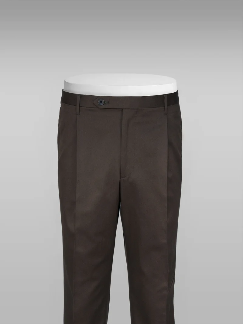Venezia brown cotton trousers