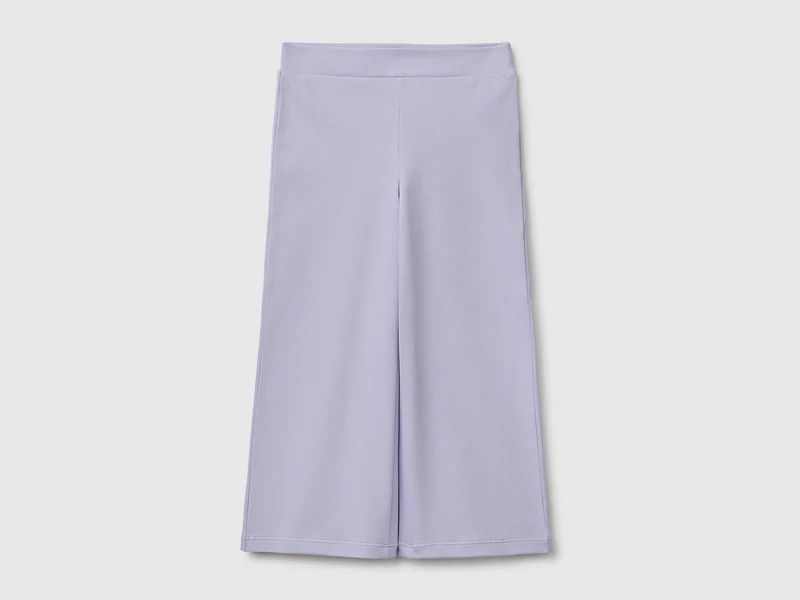 Pantaloni ampi in cotone stretch