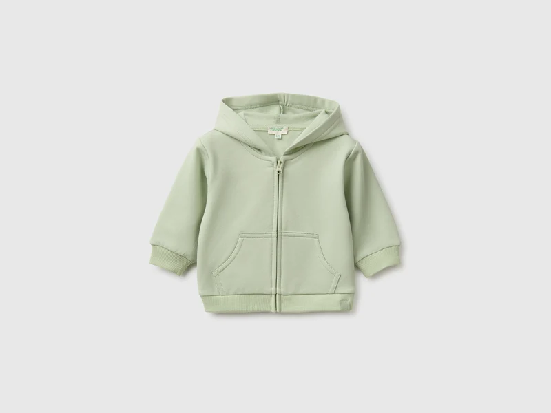 Felpa con zip e cappuccio