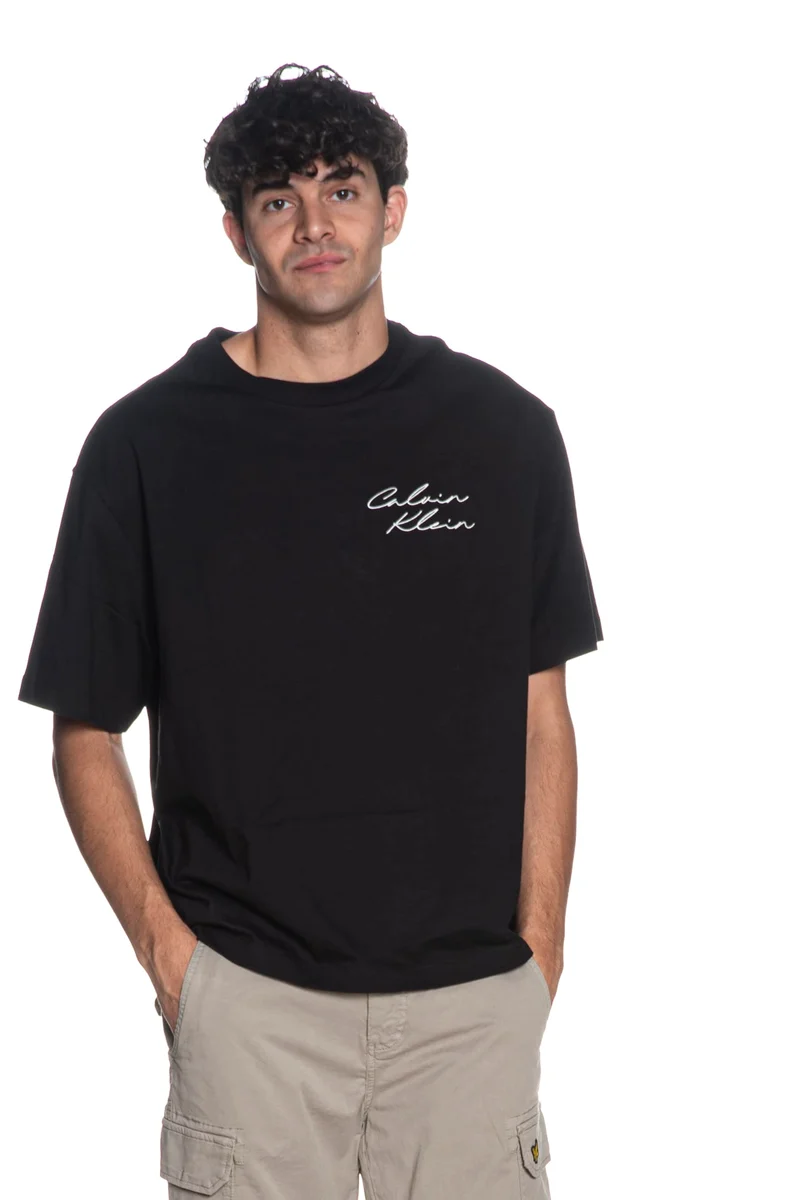 T Shirt Calvin Klein April Graphic Seasonal Da Uomo Nera