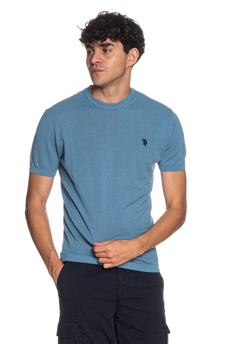 Maglia U.S. Polo Assn Ike Da Uomo Blu Avio