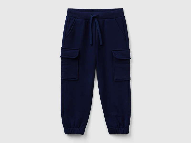 Pantaloni cargo in felpa
