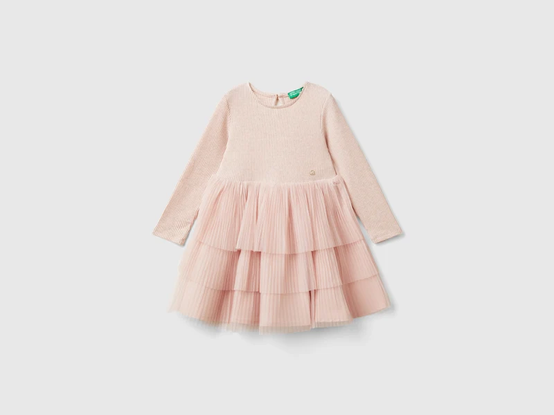 Abito con gonna in tulle