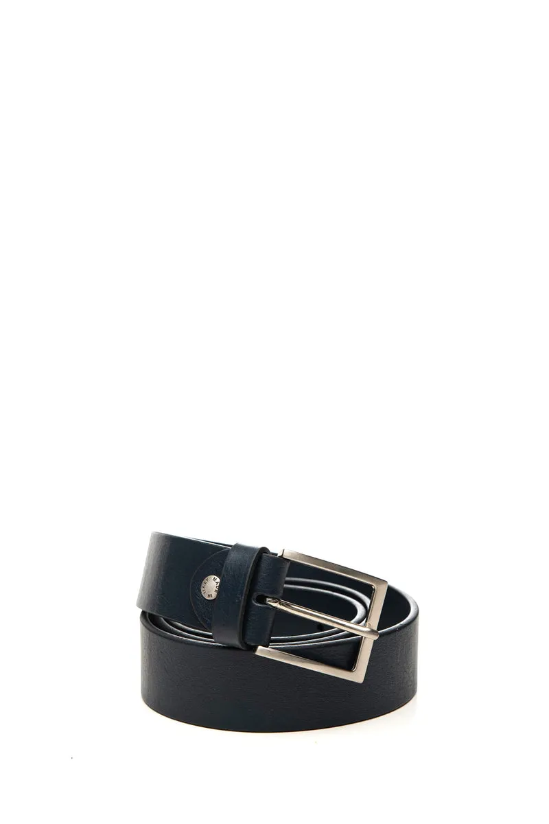 Cintura Marco Celli Mustang 35 Da Uomo Blu In Pelle