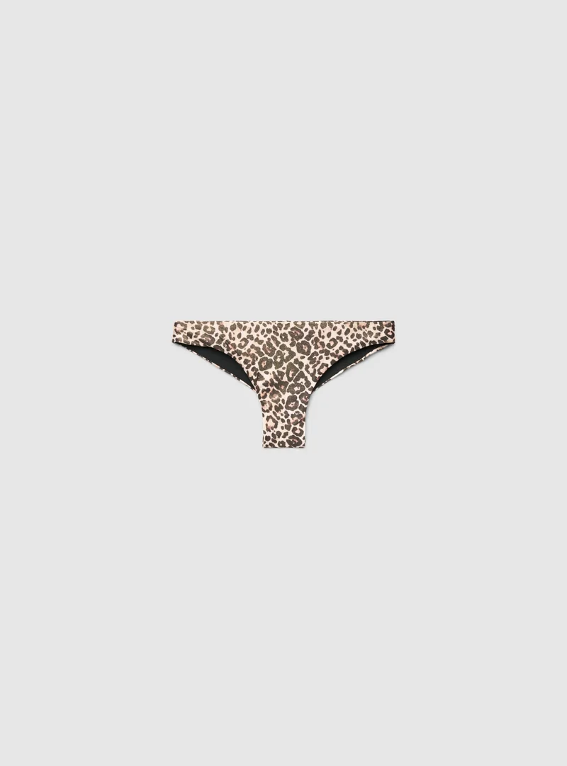 Slip bikini brasiliana animalier