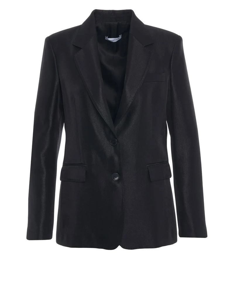 Blazer con revers a dente