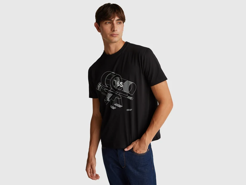 T-shirt in cotone con logo