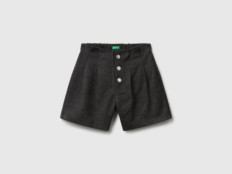 Pantaloni corti pied de poule