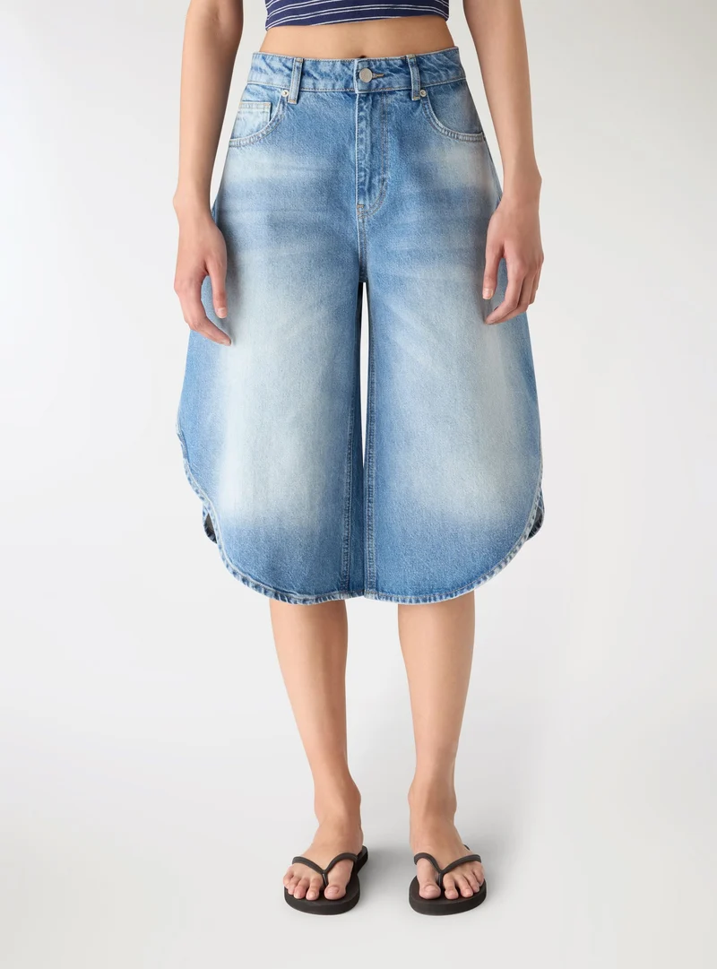Jorts ampi a cinque tasche