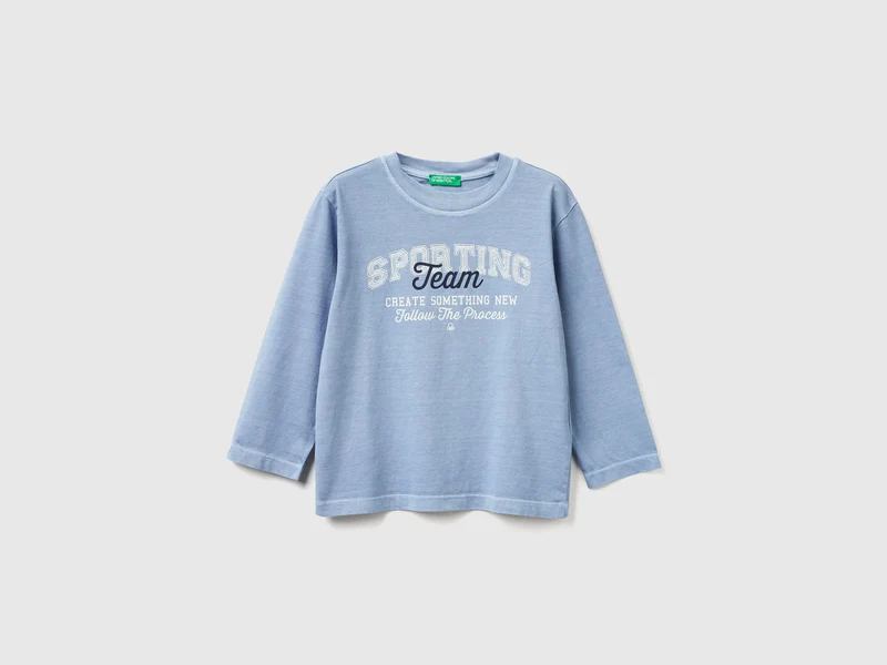 T-shirt manica lunga con stampa