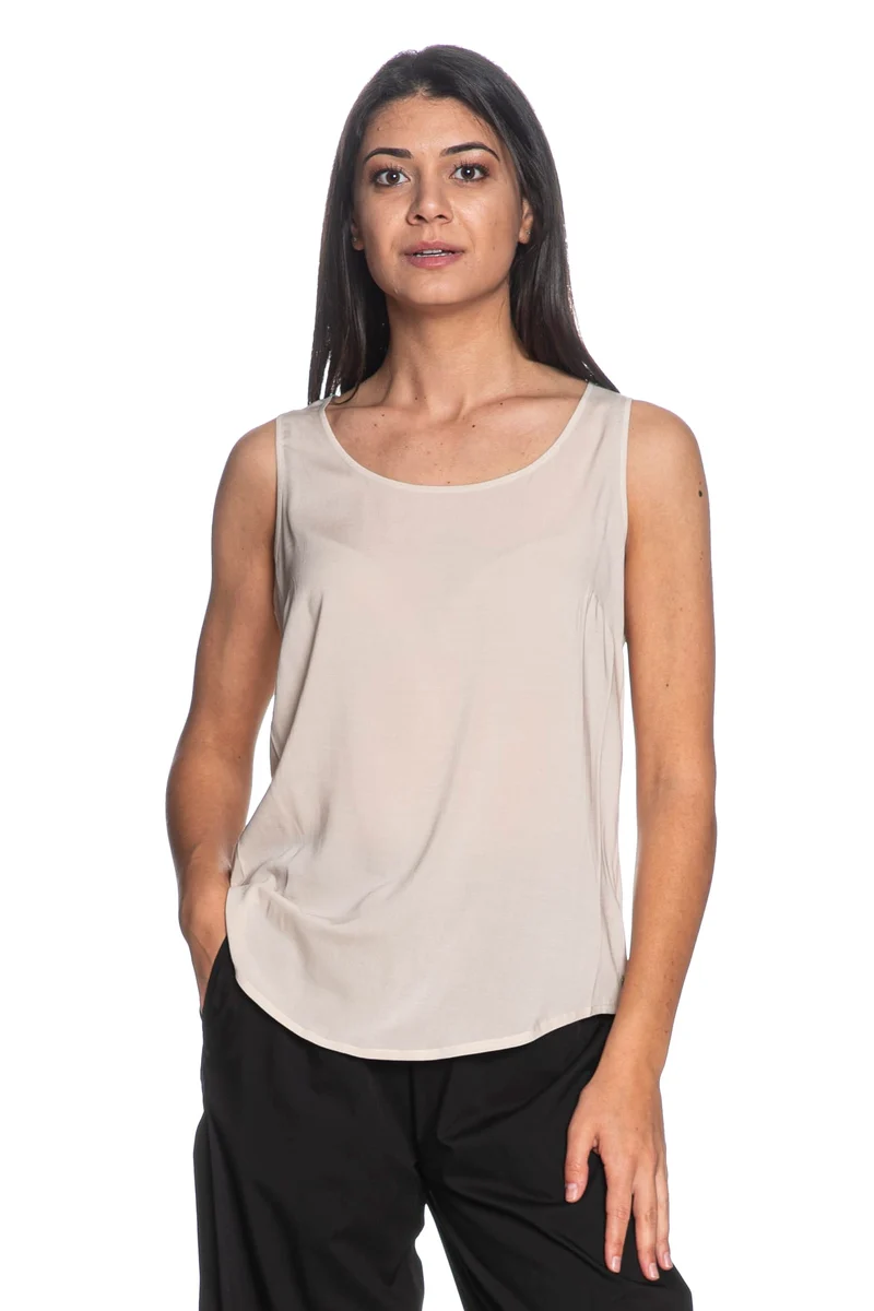 Canotta Ragno Voi Ecosilk Sleeveless Da Donna Rosa Cipria