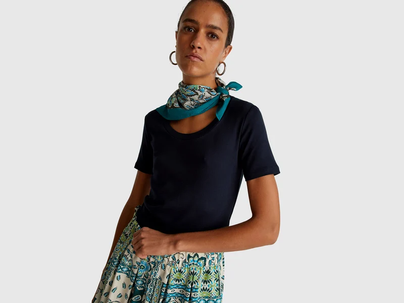 Foulard con stampa bandana