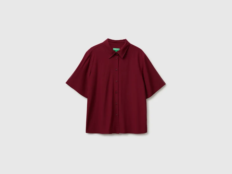 Camicia manica 3/4 in viscosa