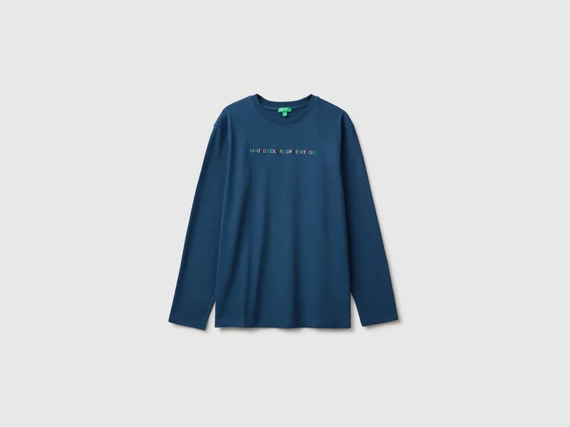 T-shirt con stampa e ricamo