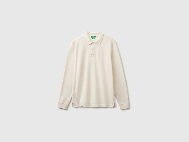 Polo regular fit a manica lunga