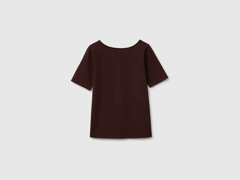 T-shirt slim fit reversibile