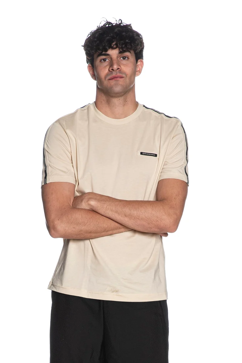 T-Shirt Ea7 Train Lg Series Tp Tee Da Uomo Beige