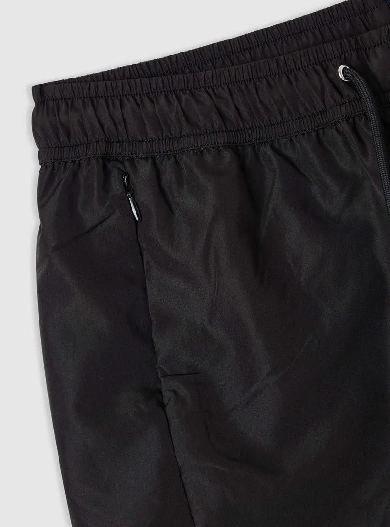 Shorts sportivi con coulisse e inserti in tulle