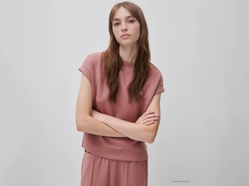 Top fluido con spacchi