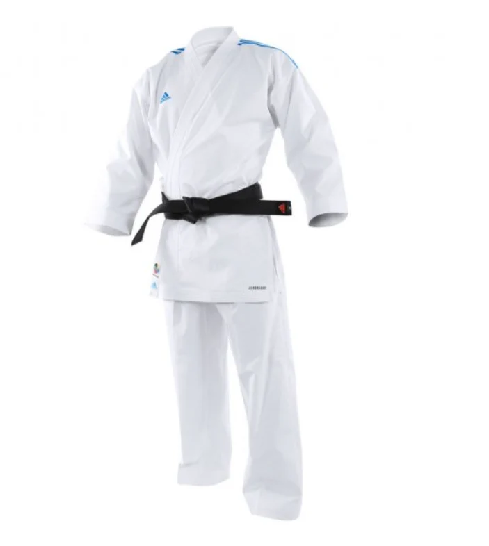 Karategi Adidas Adlight Primegreen con strisce blu