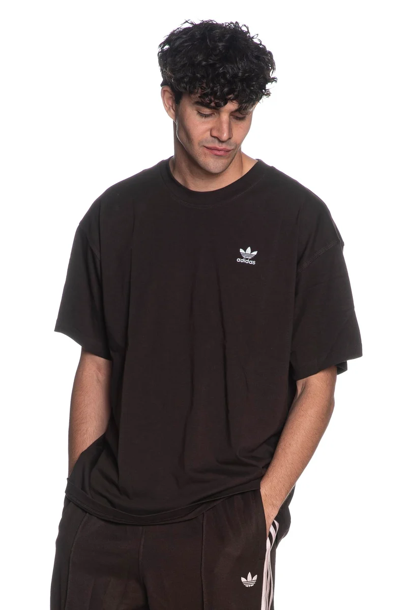 T Shirt Adidas Ess Os Tee Da Uomo Marrone Cioccolato
