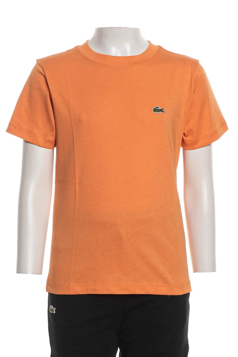 T-Shirt Lacoste Jr 947025 Da Bambino Arancione Zucca