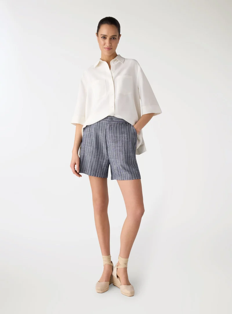 Shorts bermuda a righe