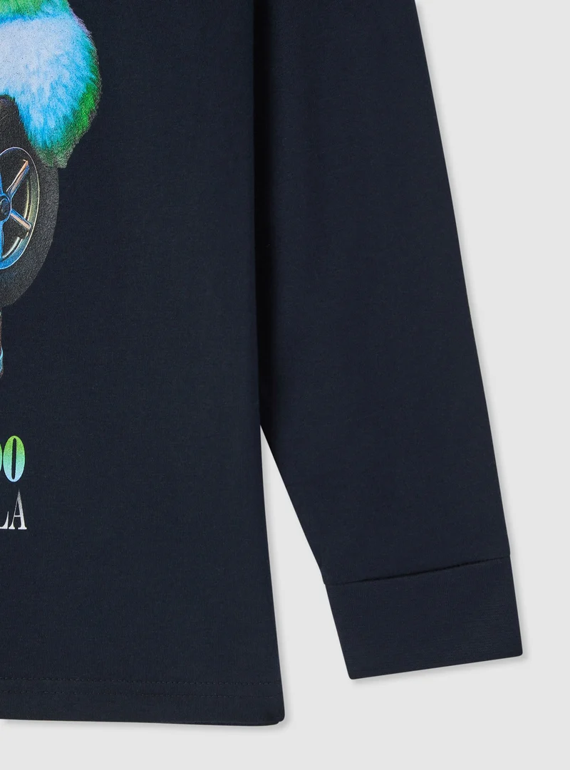 T-shirt con stampa gorilla
