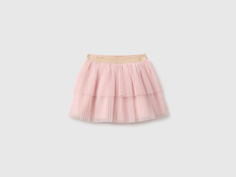 Gonna in tulle plissé