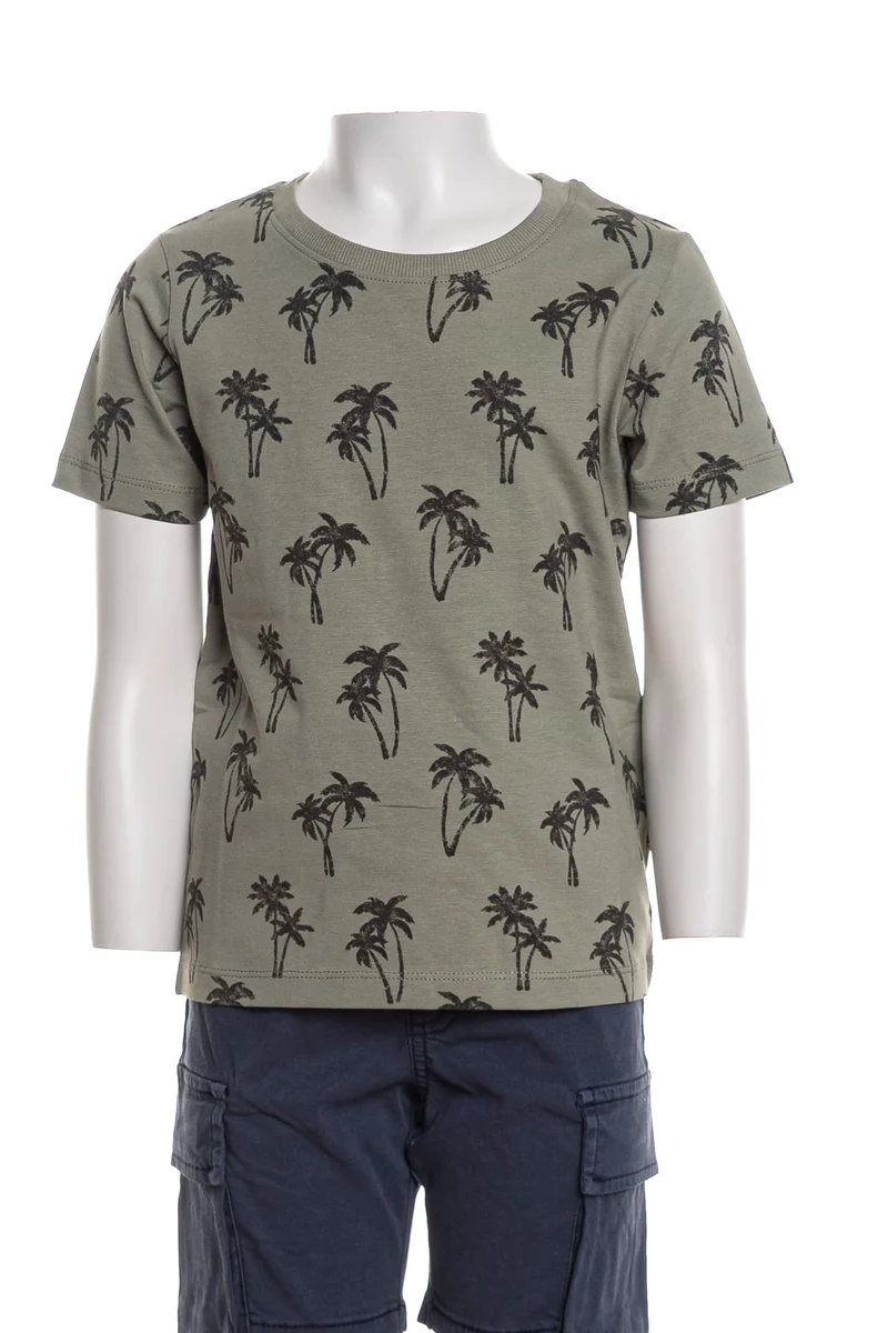T Shirt Name It Fille Da Bambino Verde Salvia Nera
