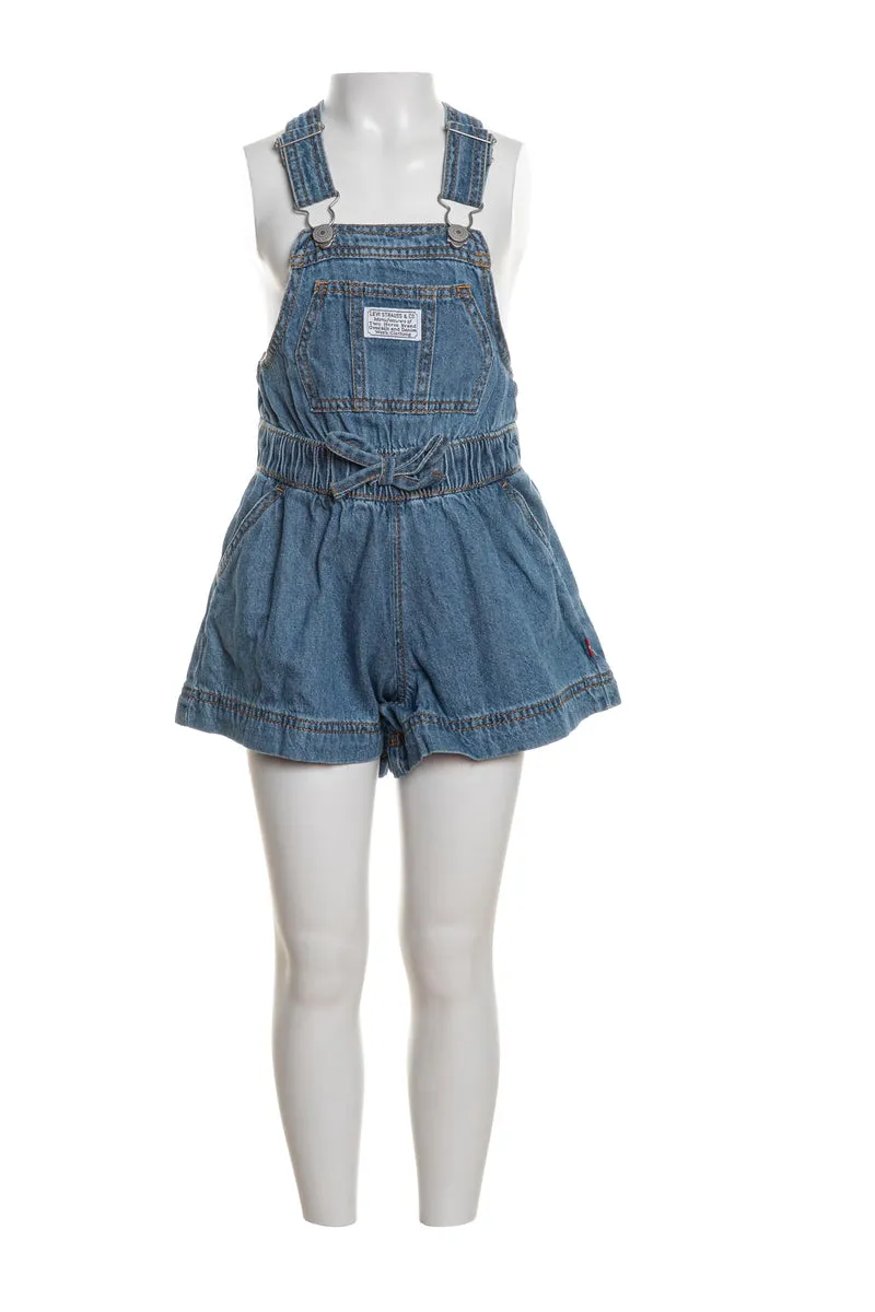 Salopette Jeans Levi's Drew Me In Da Bambina Denim Blu Medio