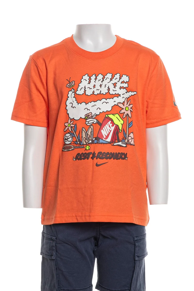 T Shirt Nike Cloudy Lg Da Bambino Arancione
