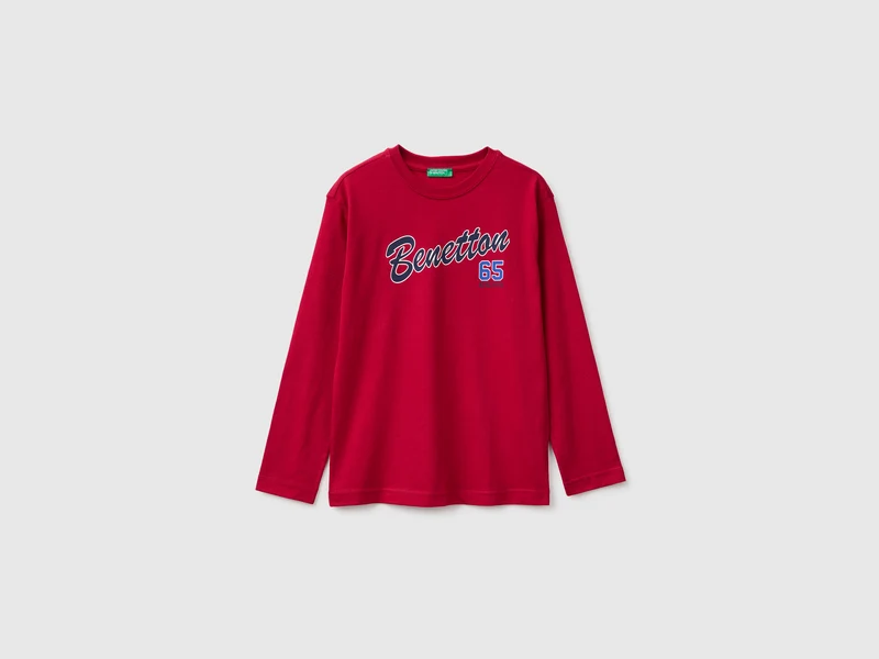 T-shirt manica lunga in cotone bio