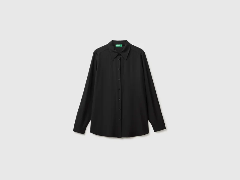 Camicia over fit in viscosa