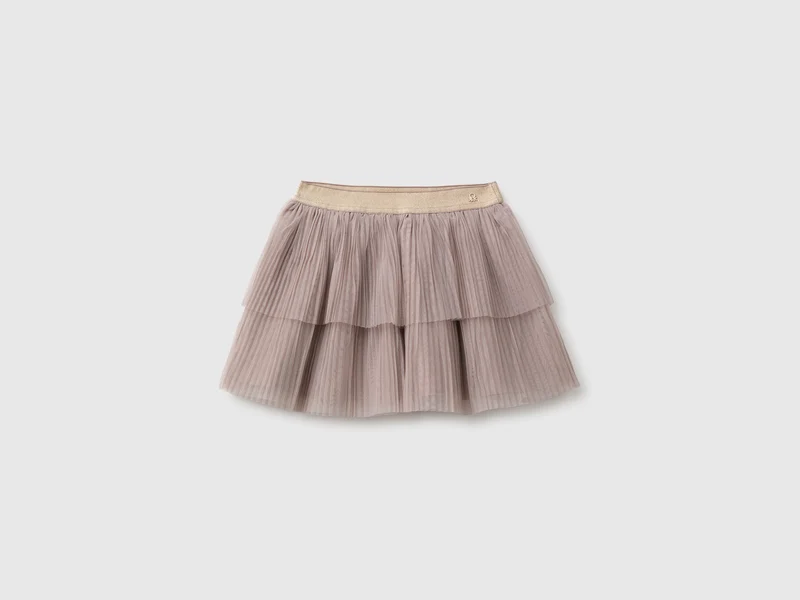 Gonna in tulle plissé