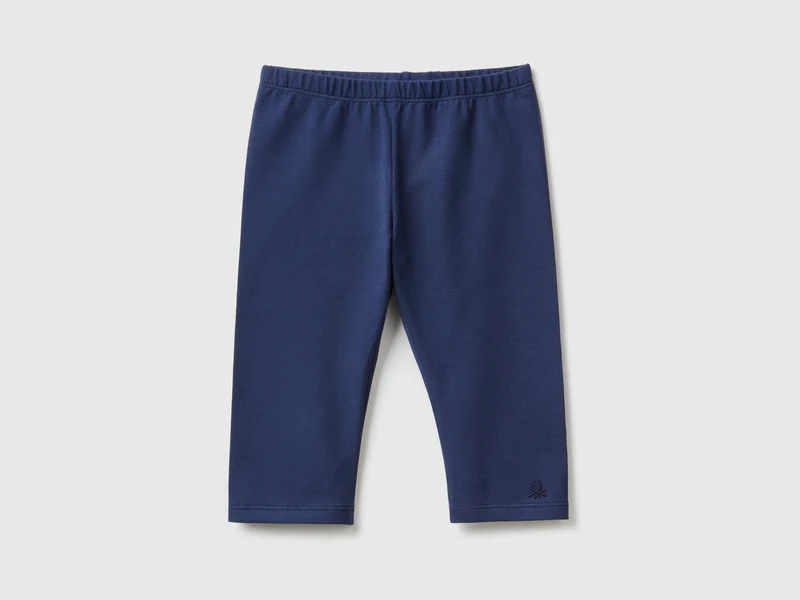 Leggings a 3/4 in cotone elasticizzato