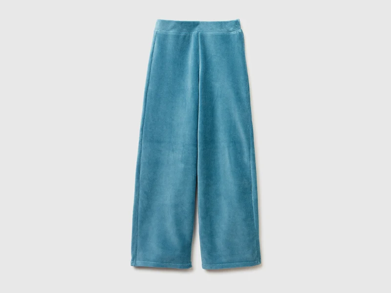 Pantaloni ampi in ciniglia