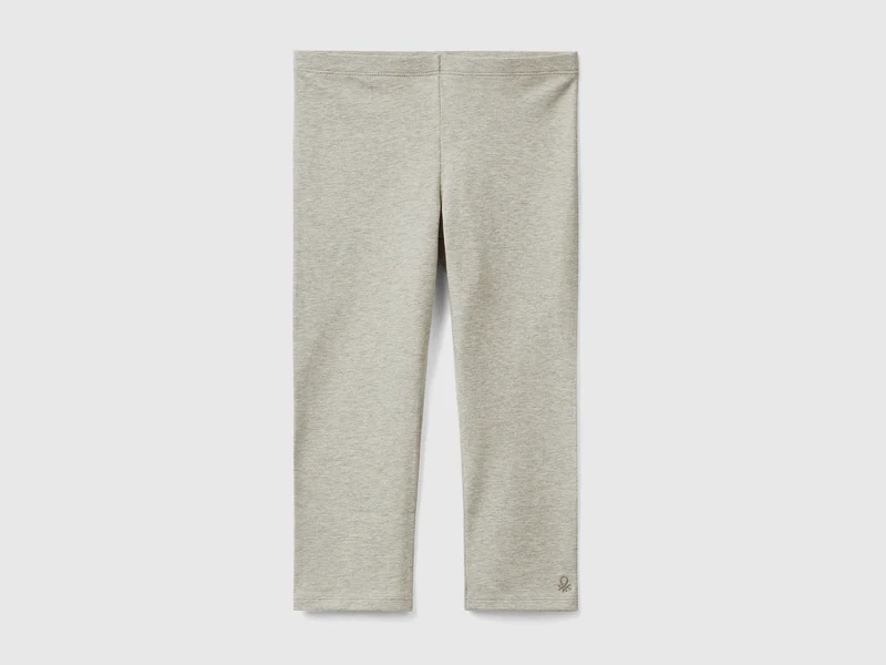 Leggings a 3/4 in cotone elasticizzato