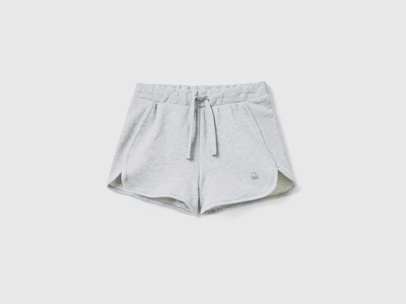 Shorts in felpa 100% cotone bio