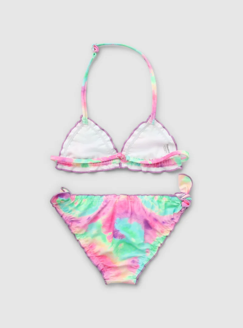Set bikini triangolo fantasia sfumata